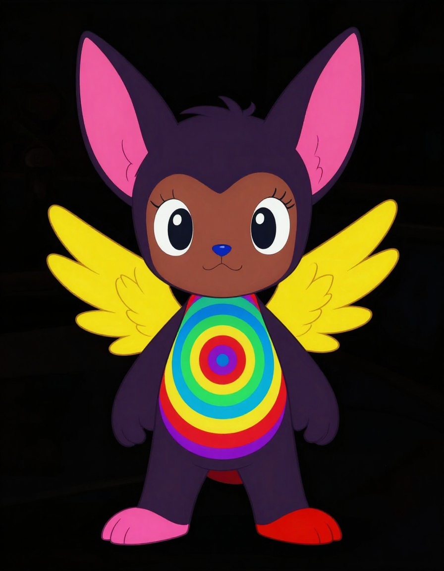 Rainbow buddy character illustration