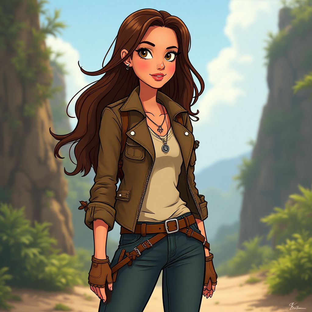 Angelina Jolie character illustration