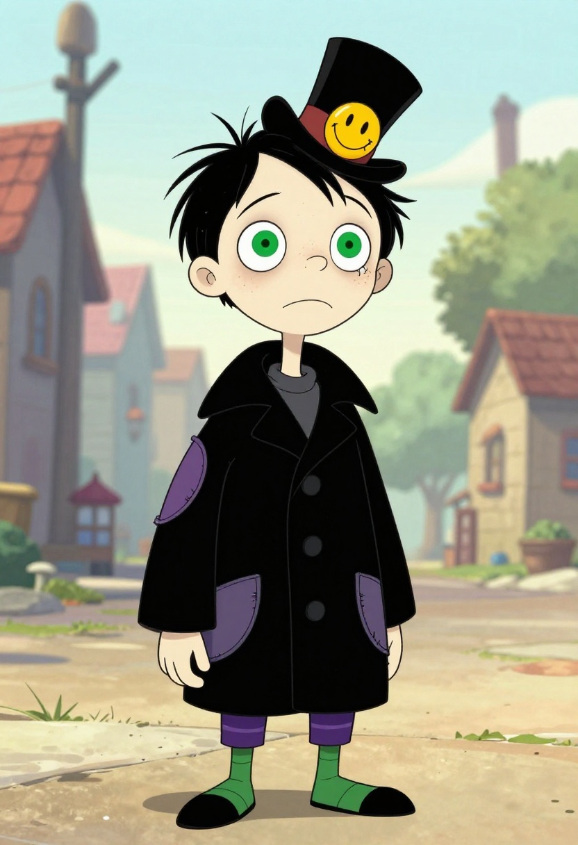 Creepy Chris character illustration