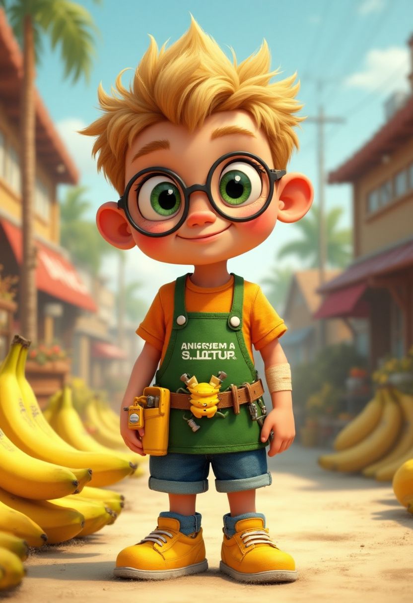 Hunky Pothin character illustration