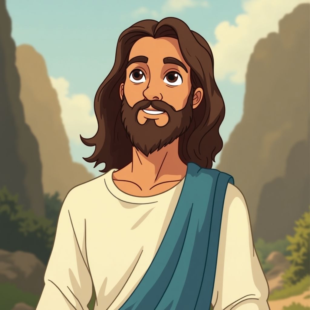 Jesus character illustration