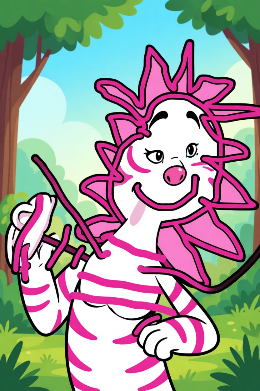 Pippa Pinkstripe character illustration
