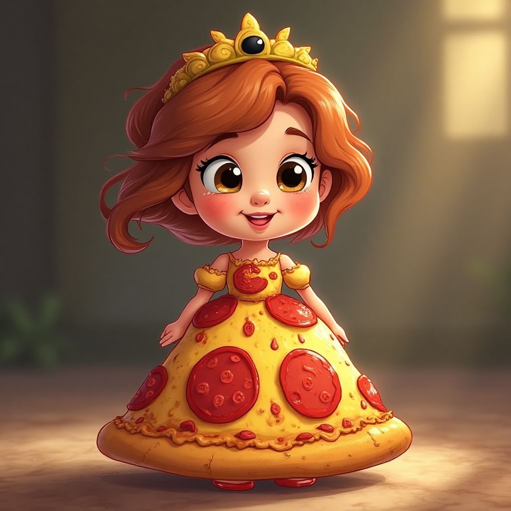 Pizza Princess character illustration