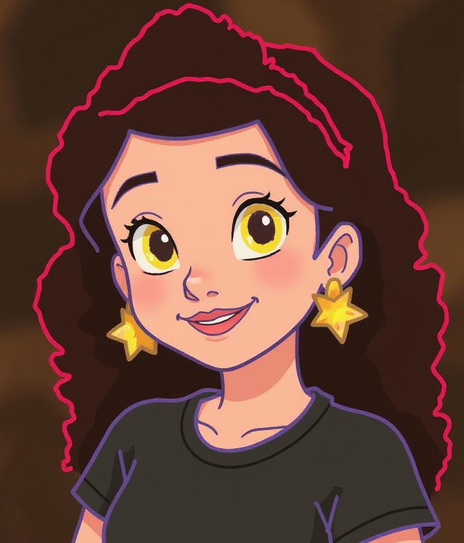 Rhea red character illustration