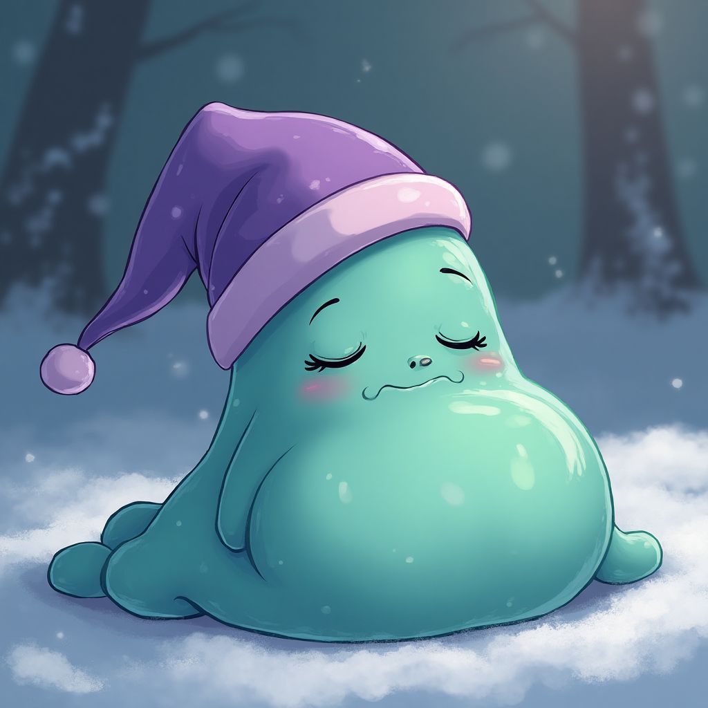 Sleepy Slime character illustration