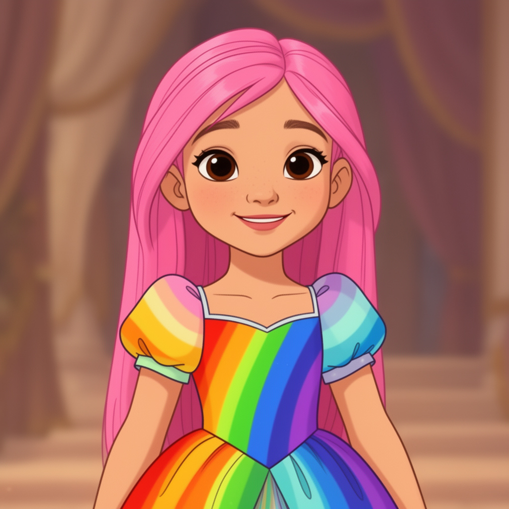 Sofia Rainbow character illustration