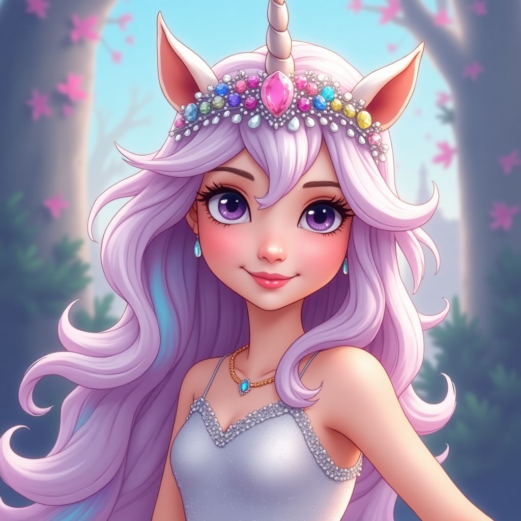 Unicorn Centaur Princess character illustration