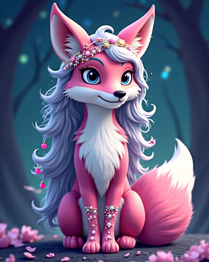Sofiax the Sparklefox character illustration