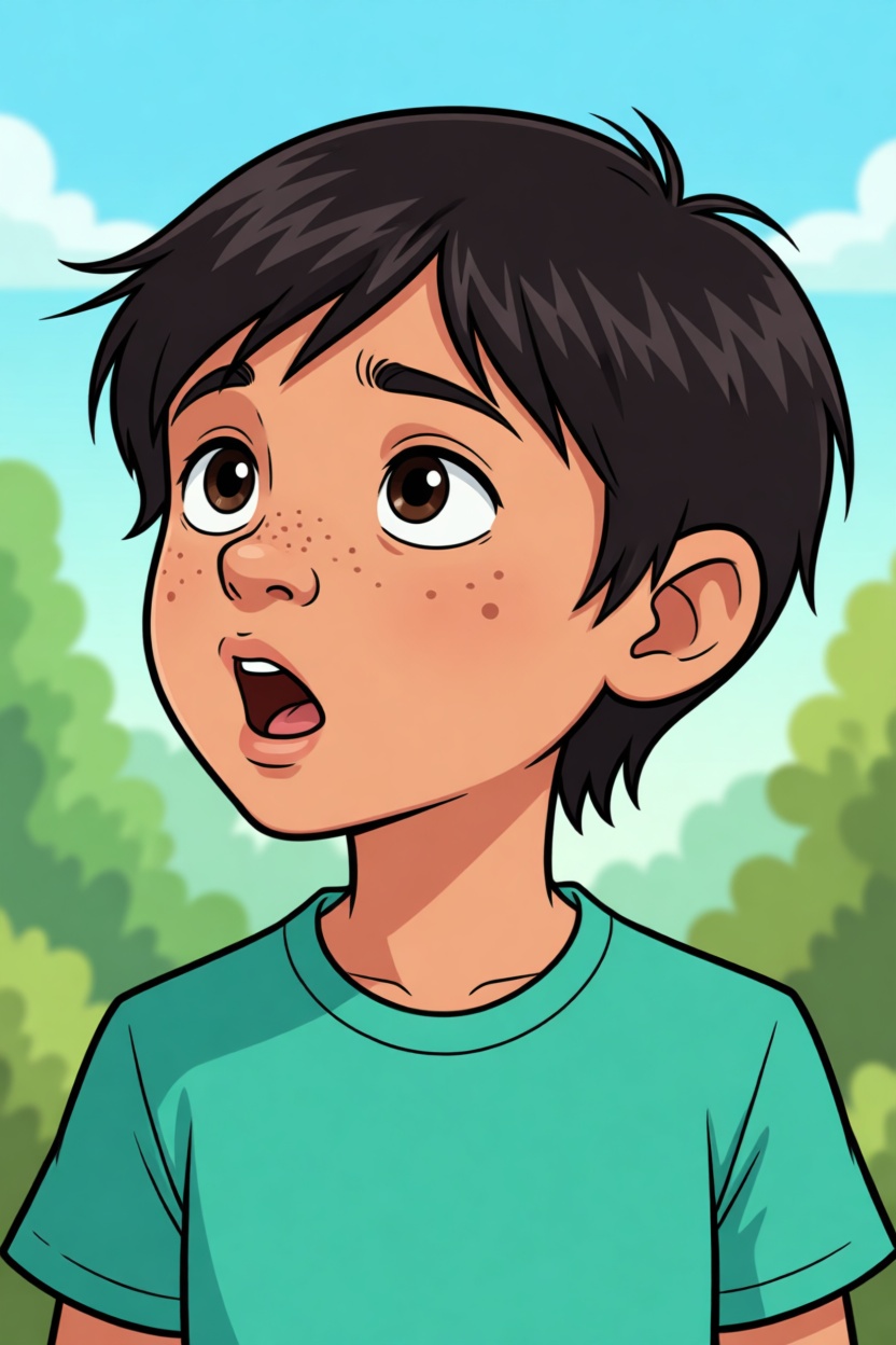 Auggie character illustration