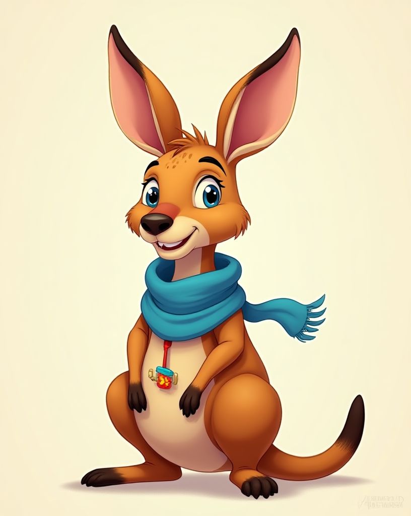 Joey Kangaroo character illustration