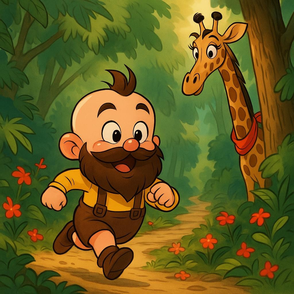 The Bearded Baby's Jungle Jog cover illustration