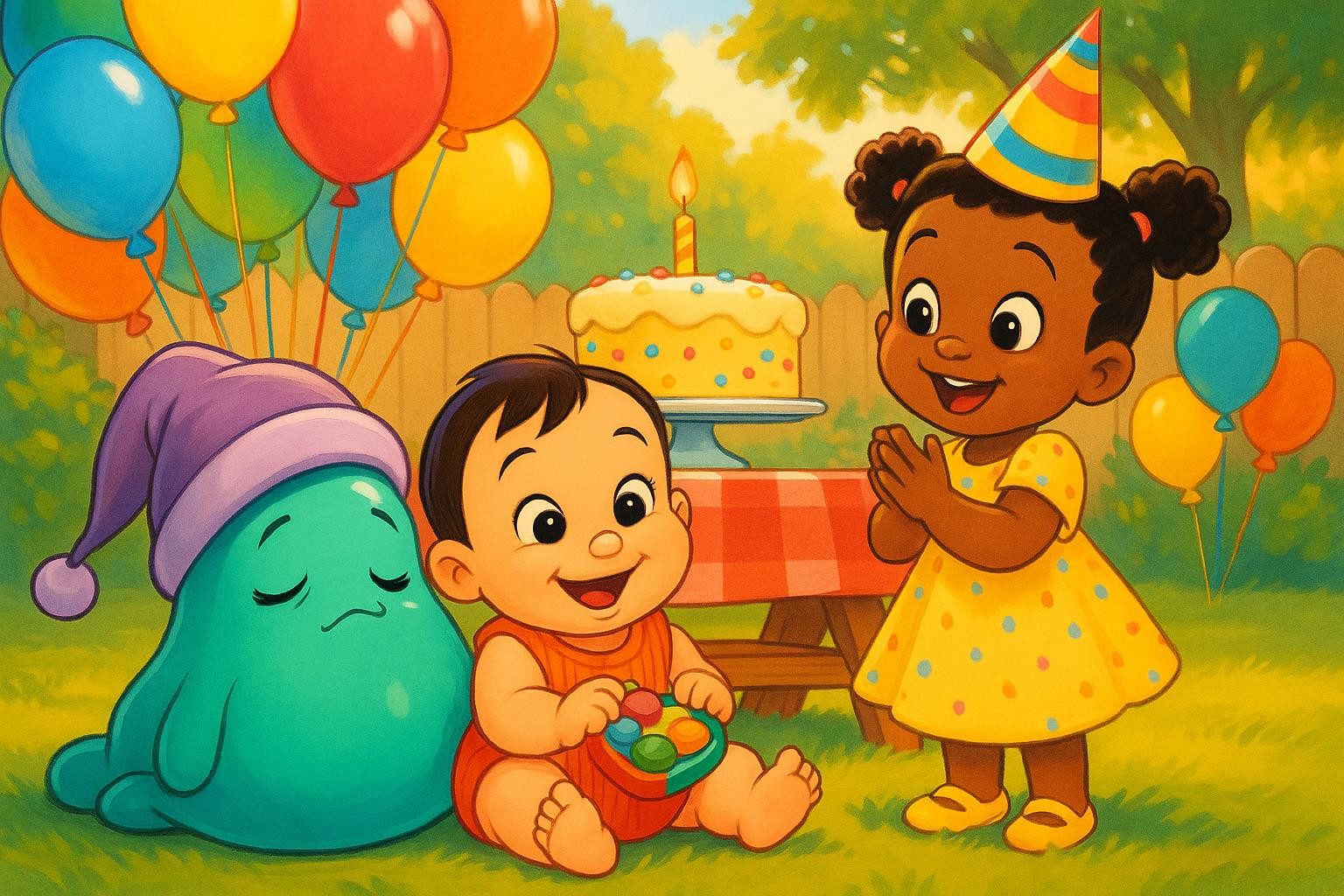 Balloons, Bounces, and a Sleepy Save cover illustration