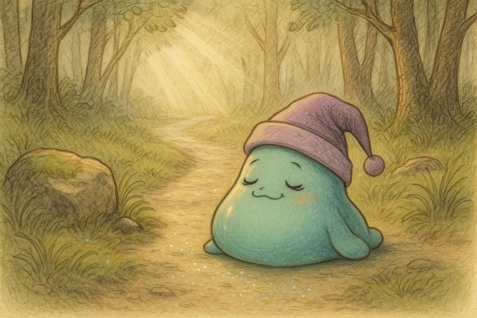 The Shimmery Sneeze and the Wobbly Way cover illustration