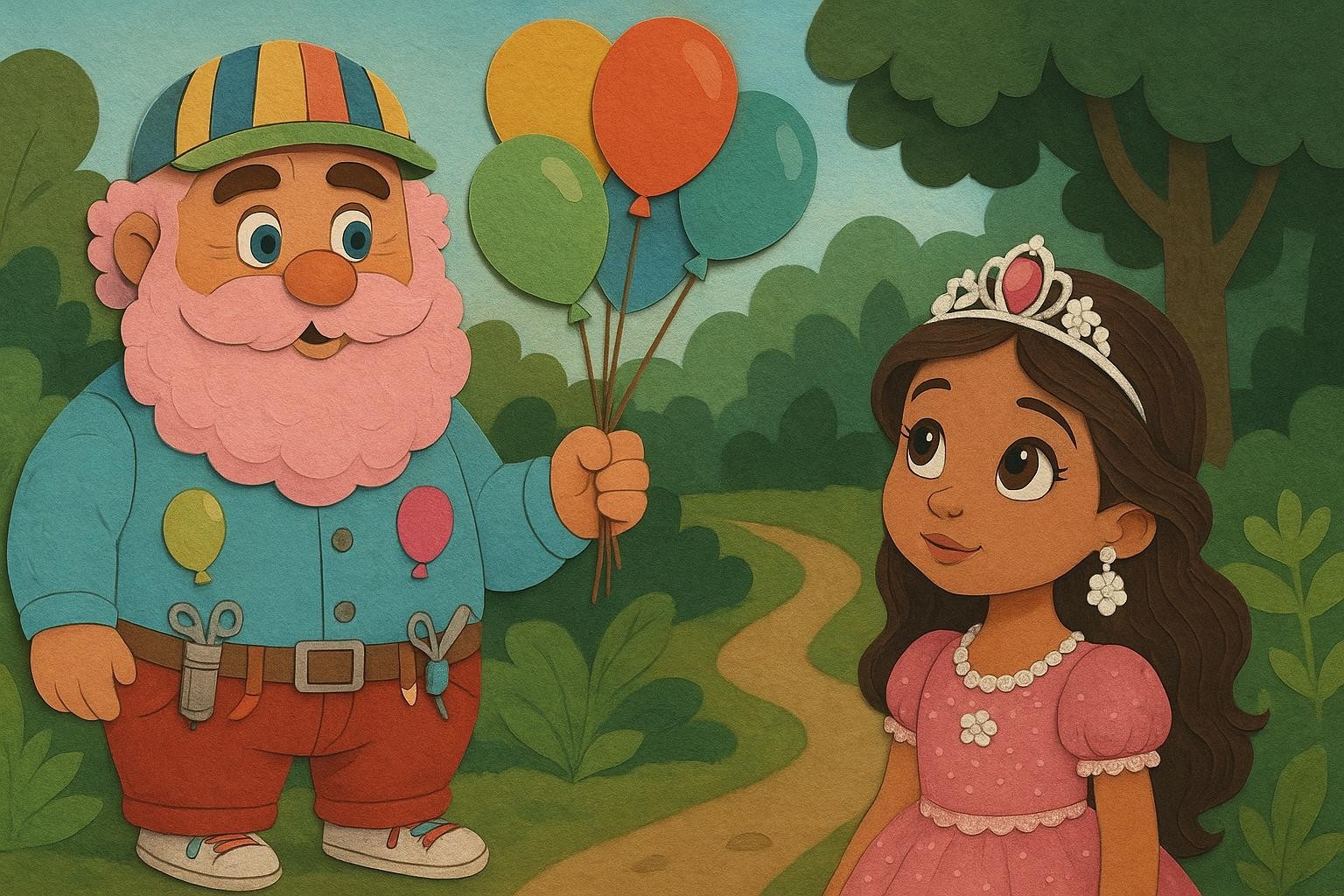 Balloons, Ribbons, and the Gentle Snake cover illustration