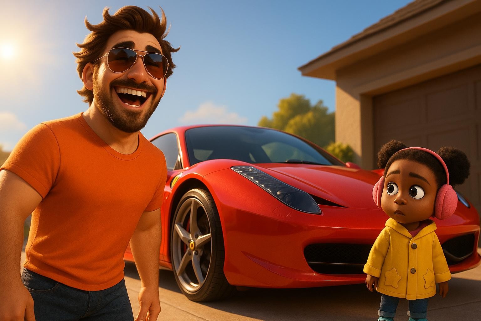 The Ferrari Slow-Go Showdown cover illustration