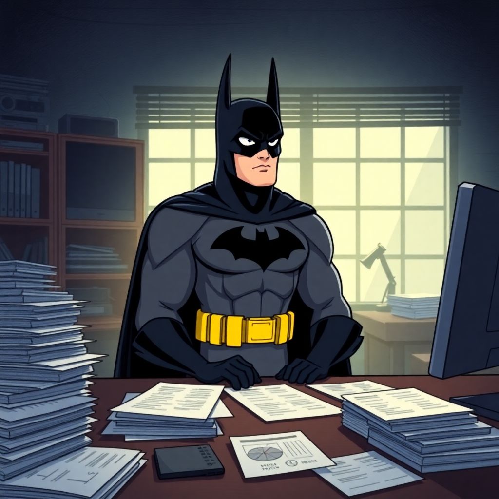 Batman Pays His Taxes cover illustration