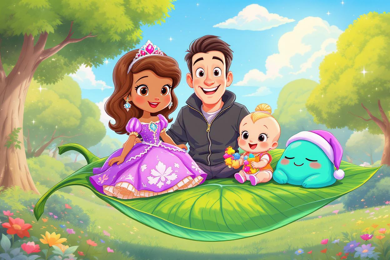 Floating Fun with a Leaf Overture! cover illustration