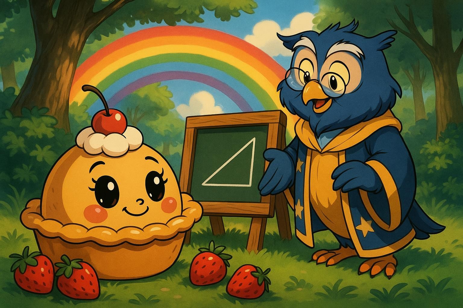 Cutie Pie and the Magical Math Mysteries cover illustration