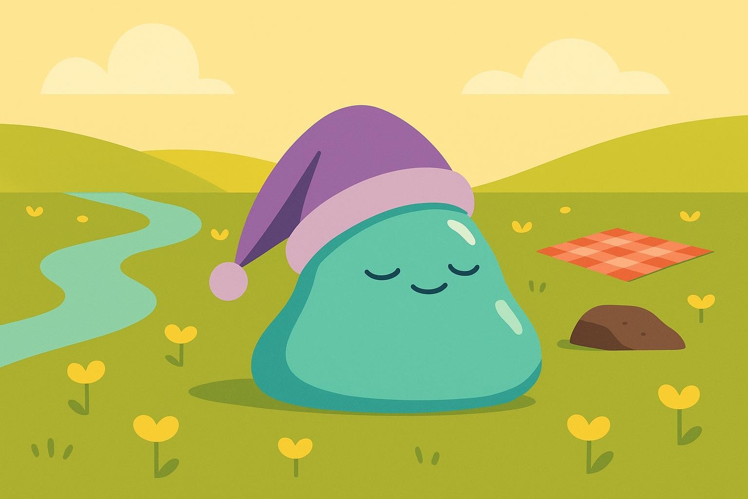 The Snoozy Scramble and the Stubborn Blanket cover illustration