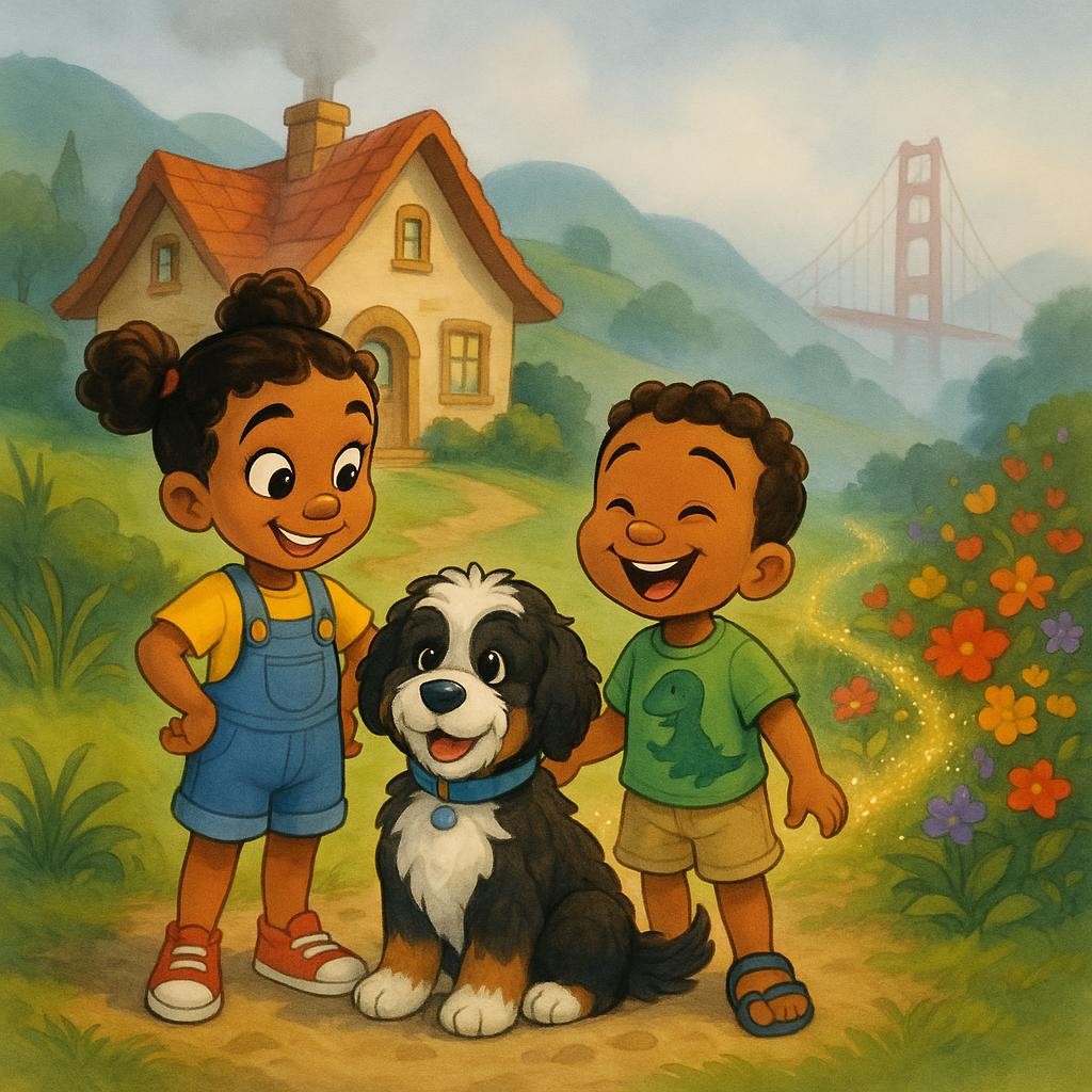 Benny and the Sparkling Trail cover illustration