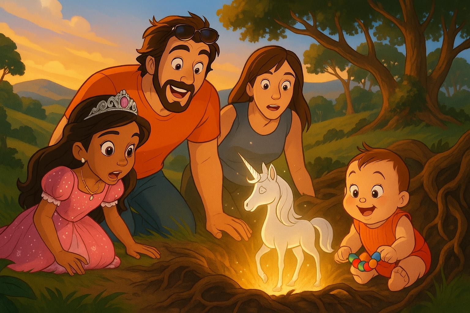 Hole in the Hills and the Unicorn Who Helped cover illustration