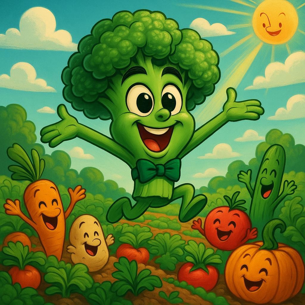 Broccoli Face Learns to Fly cover illustration