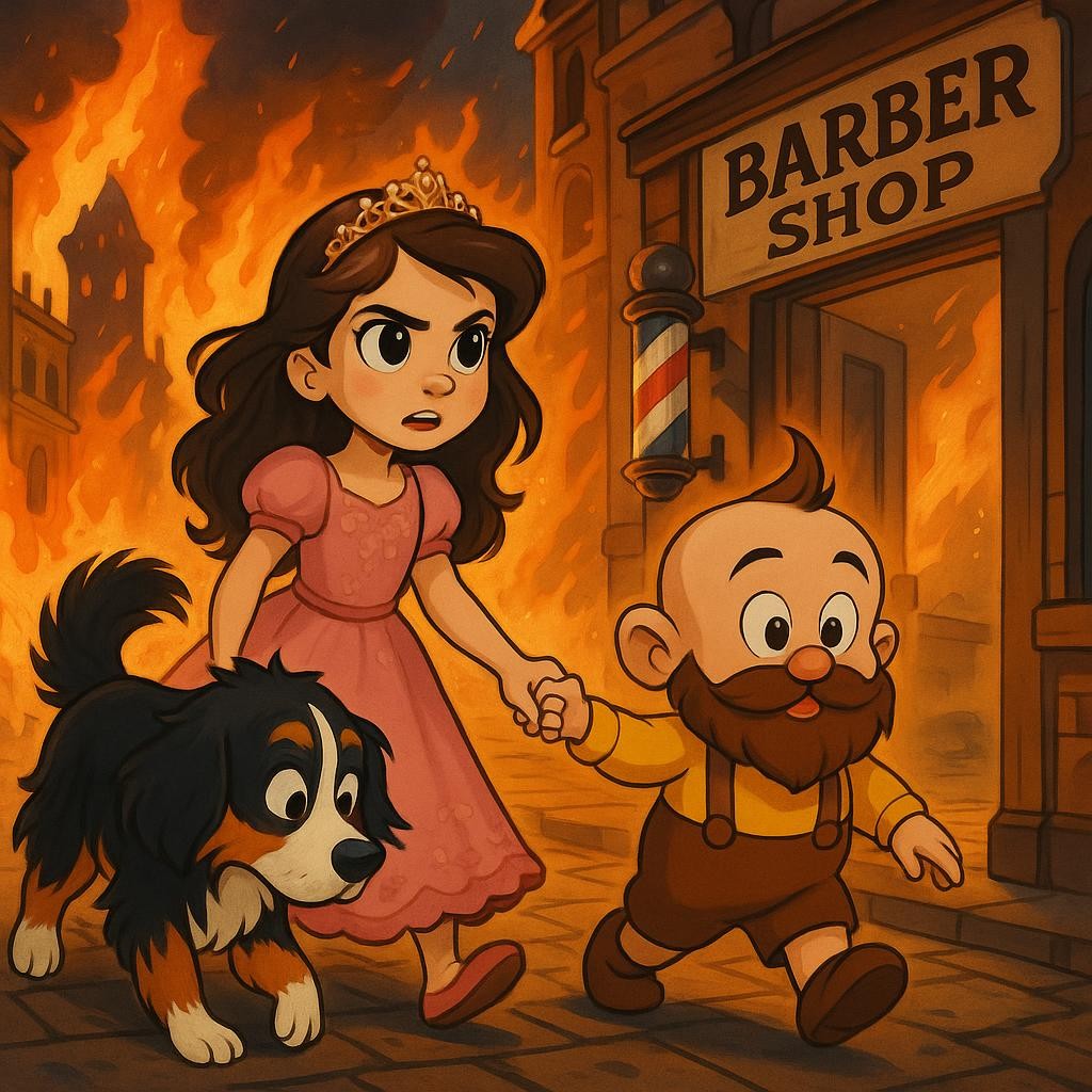 Sofia and the Bearded Baby's Fiery Adventure cover illustration