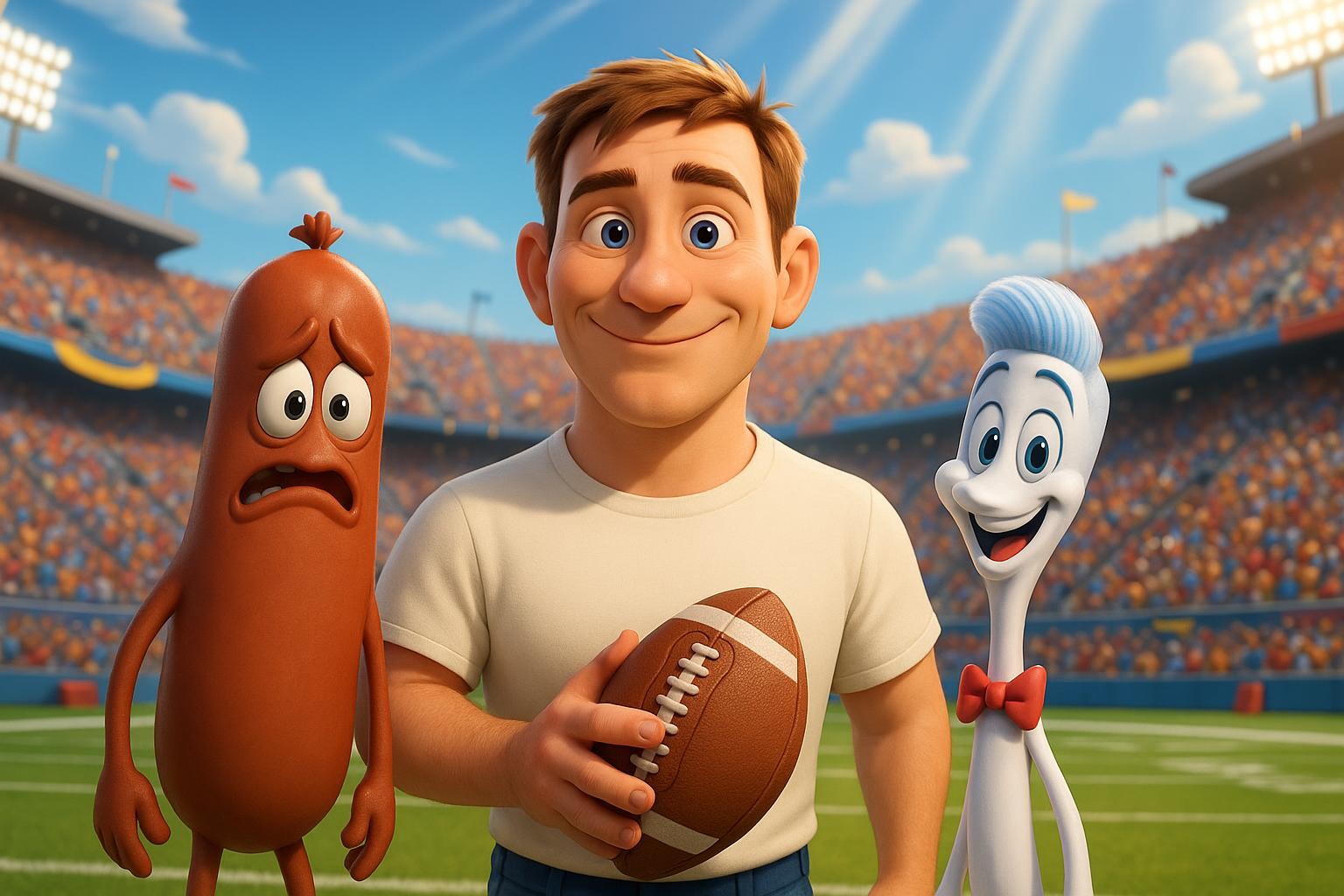 Ron Bishop’s Football Fumble and the Toothbrush Touchdown cover illustration