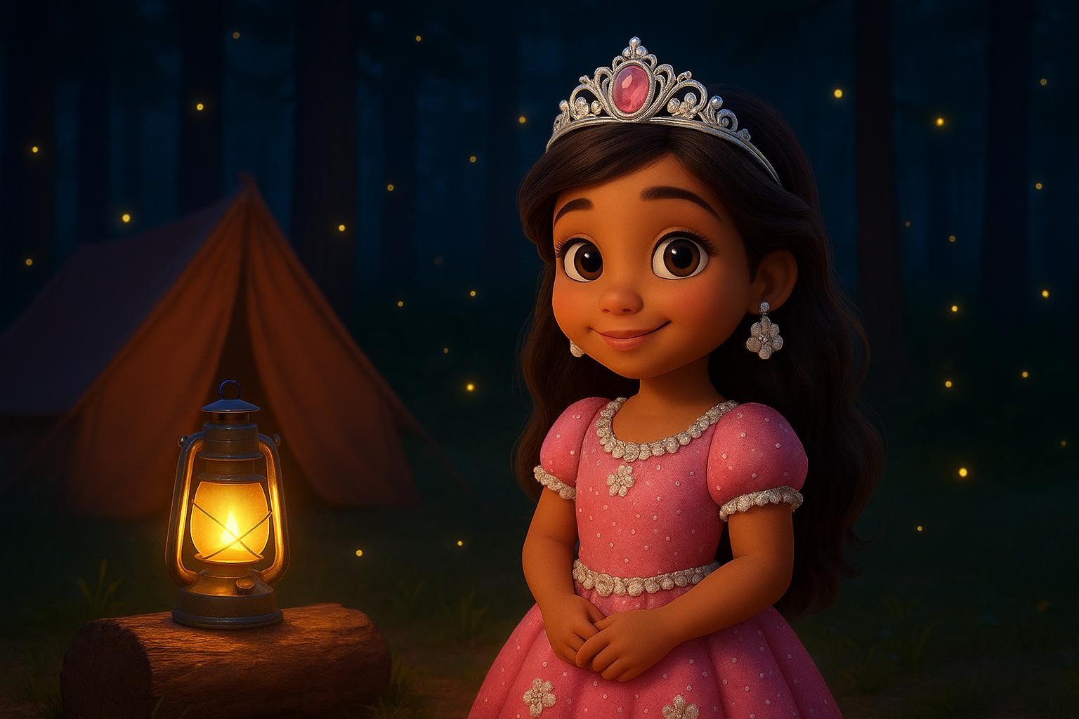 Sofia and the Lantern in the Pines cover illustration