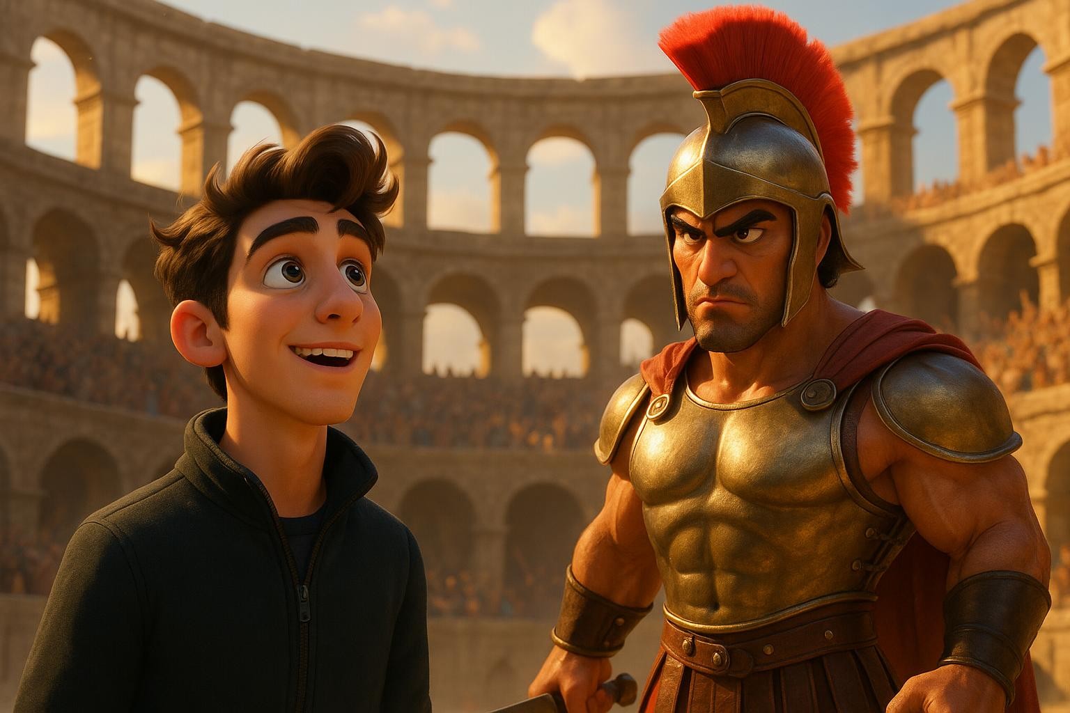 Justin's Jolly Joust in Rome cover illustration