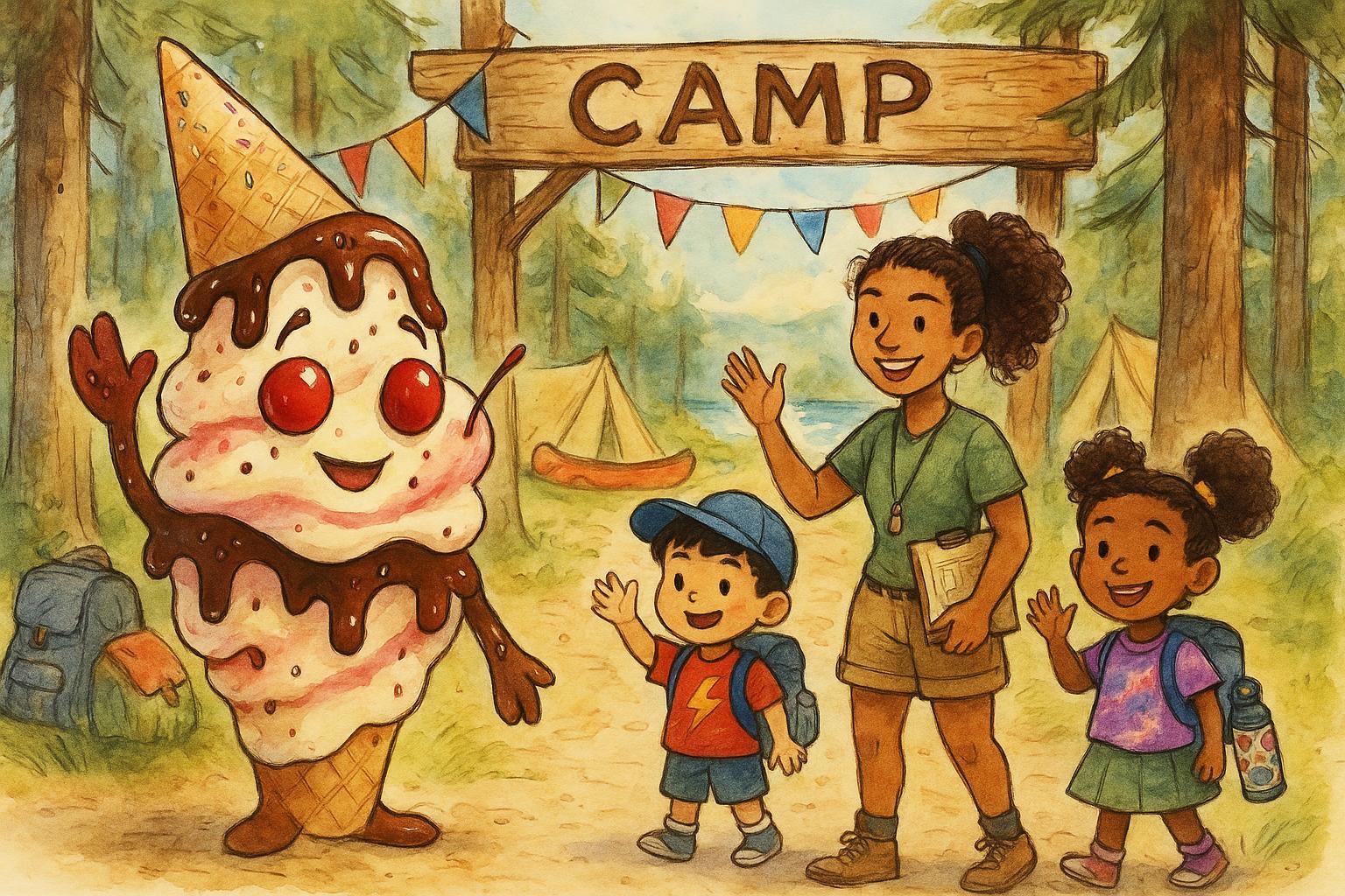 Camp Cone and the Cool-Down Crew cover illustration