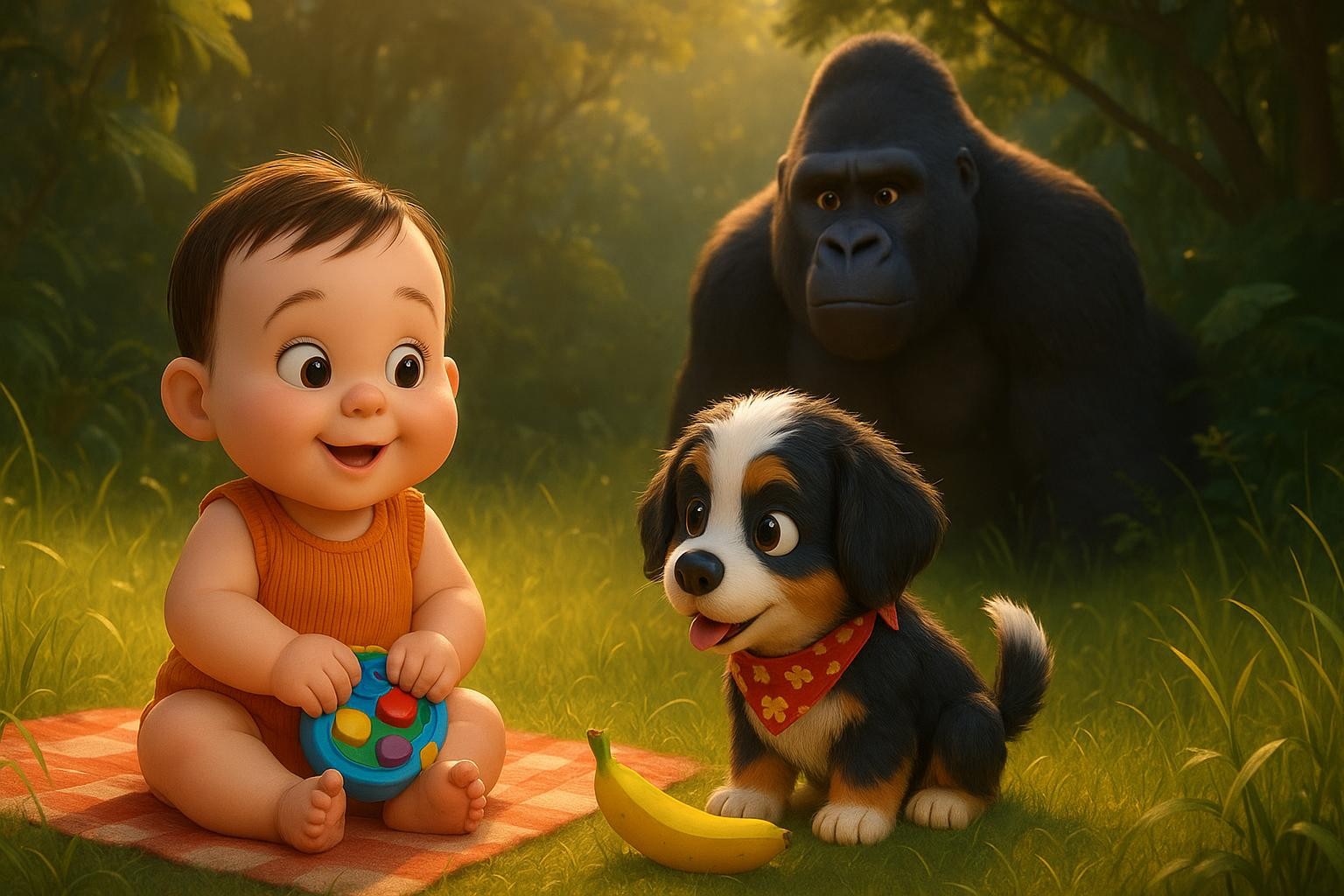 Bananas, Barks, and a Big Oops cover illustration