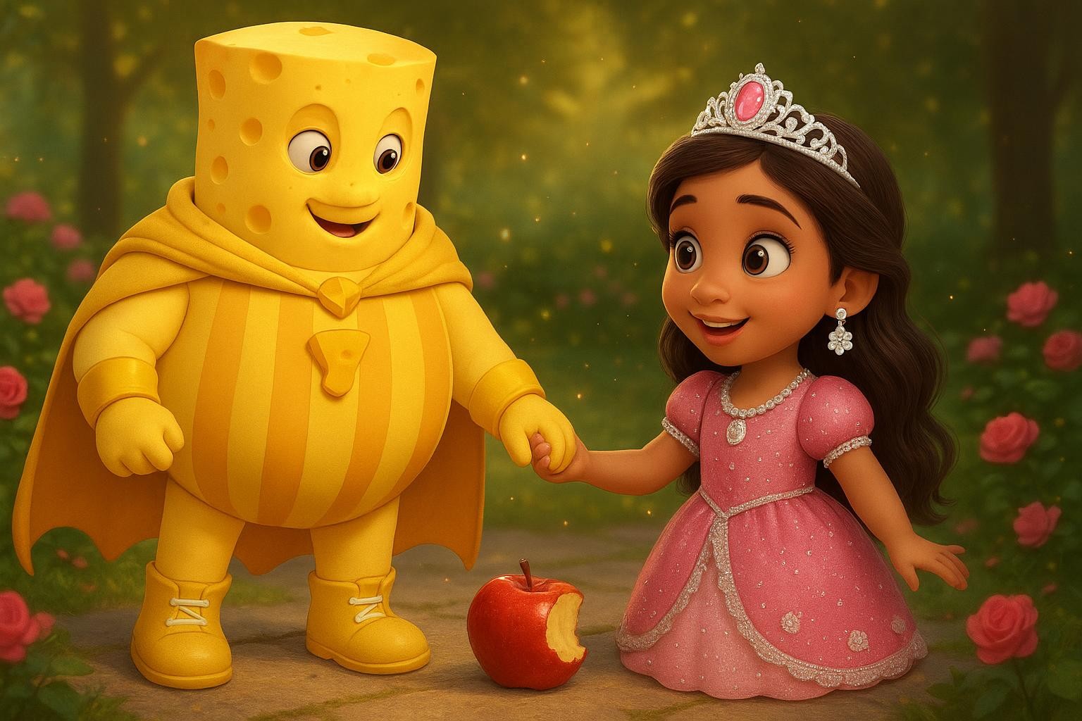 The Mystery of the Half-Eaten Apple cover illustration