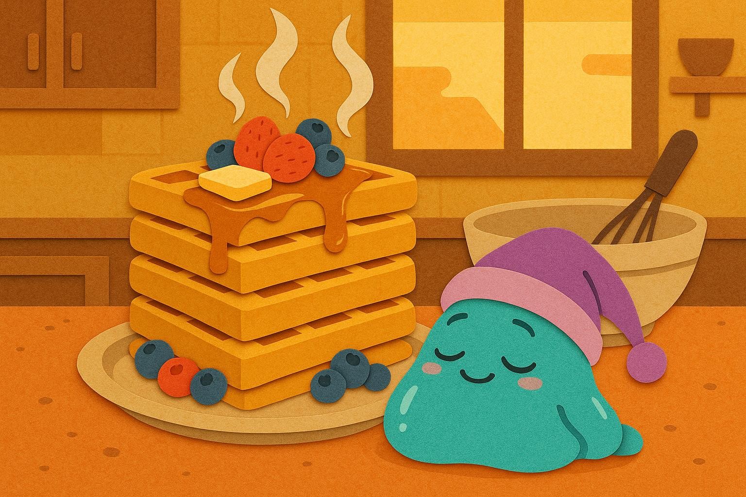 Sleepy Slime’s Syrupy Waffle Surprise cover illustration
