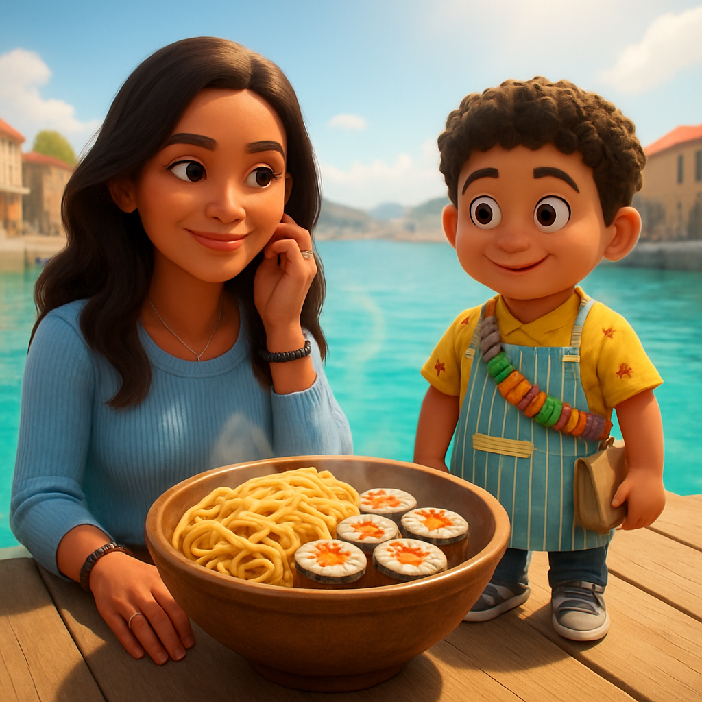 Sushi, Pasta, and the Perfect Pinch cover illustration