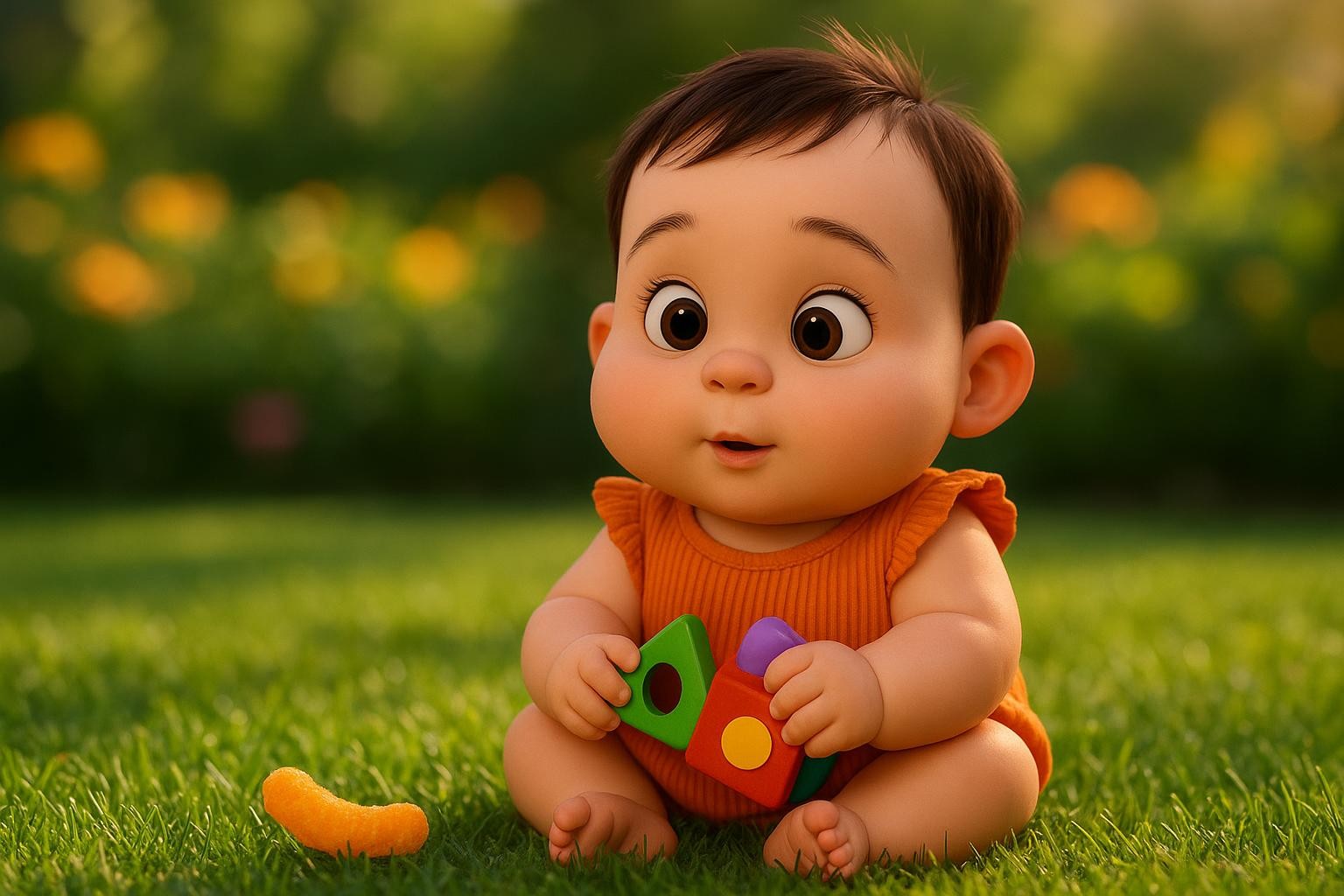 The Crunchy Orange Treasure cover illustration