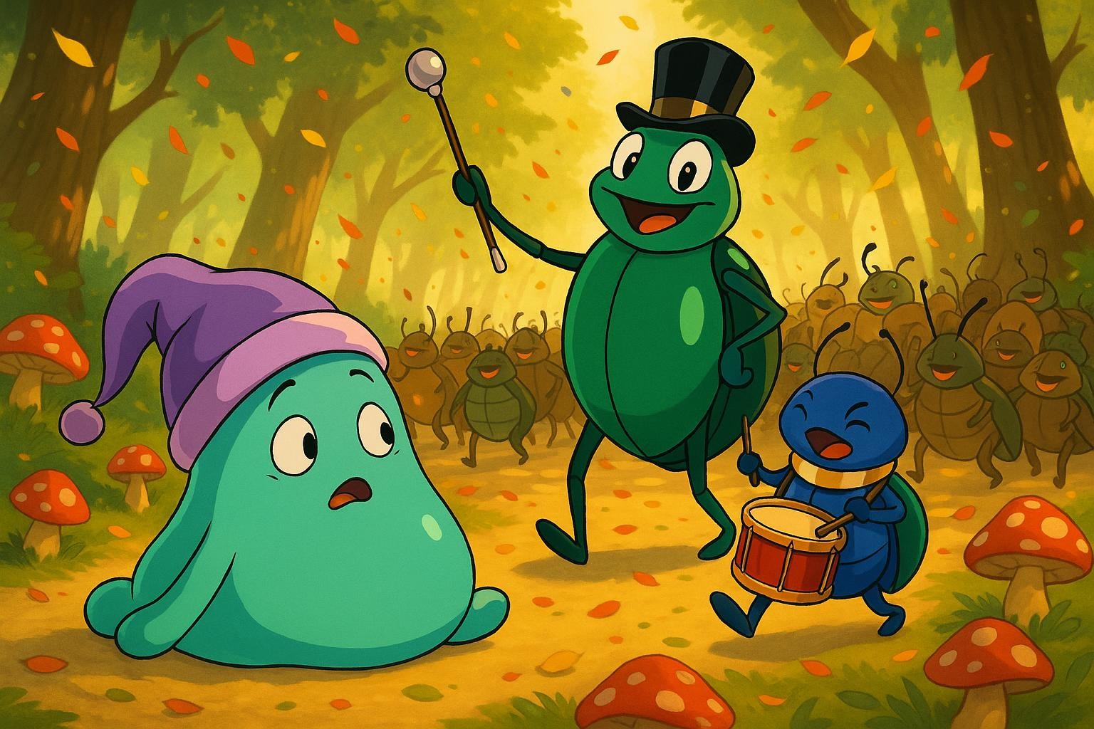 Sleepy Slime and the Beetle Boom-Boom Detour cover illustration