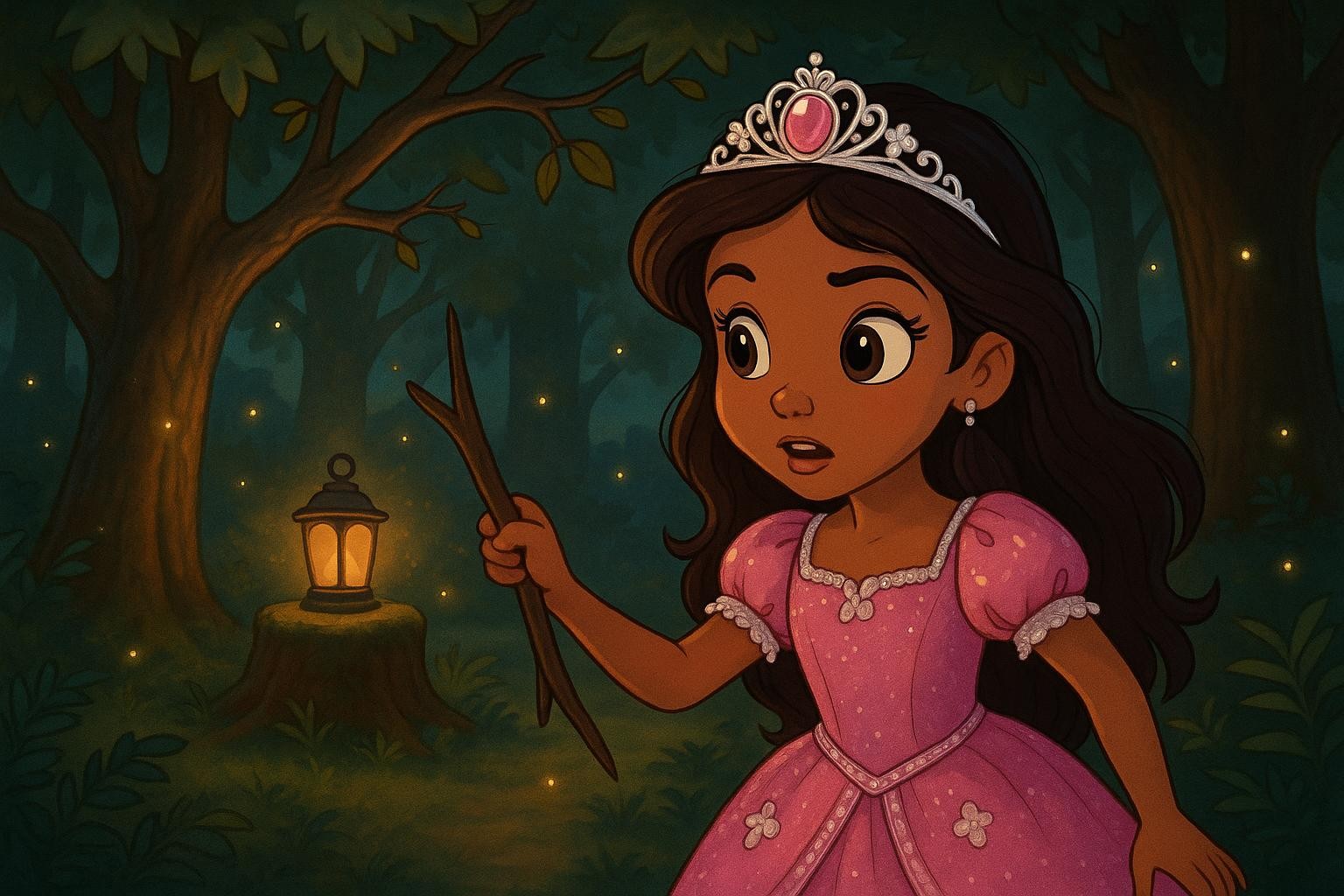 Lantern Light and the Fox of the Whispering Oaks cover illustration