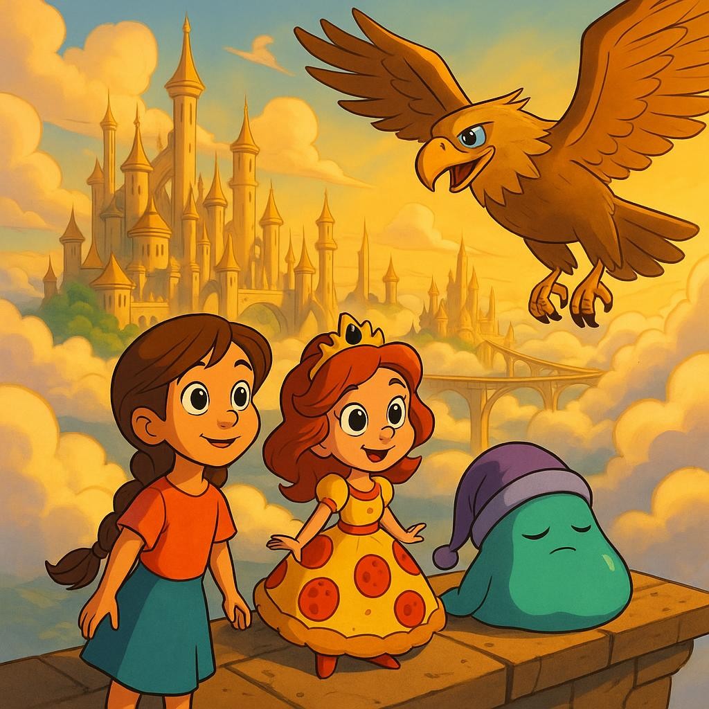 Adventure in the Floating City cover illustration