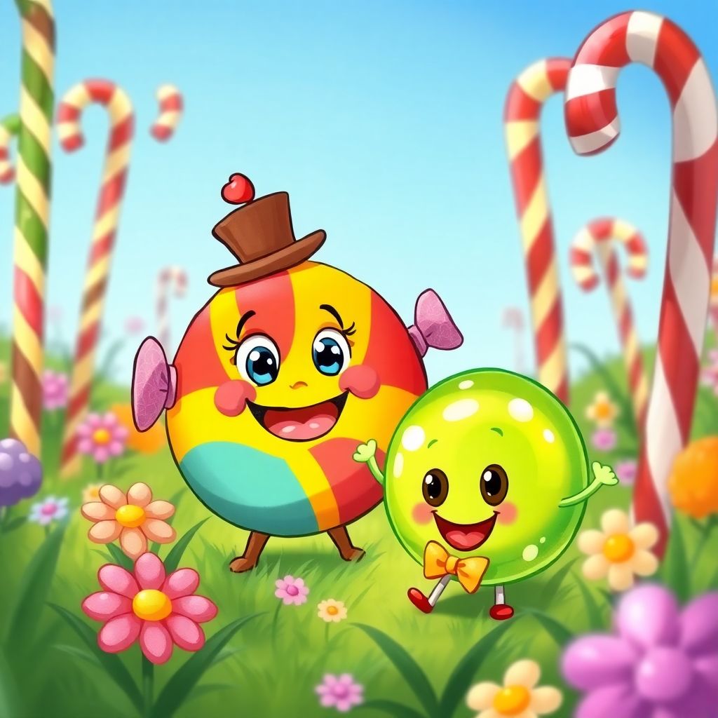 Candy Face's New Friend cover illustration