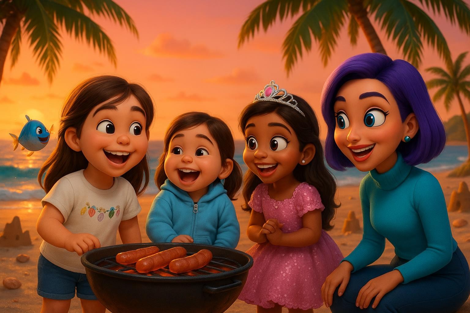 The Beach Barbecue Fishy Fiasco cover illustration