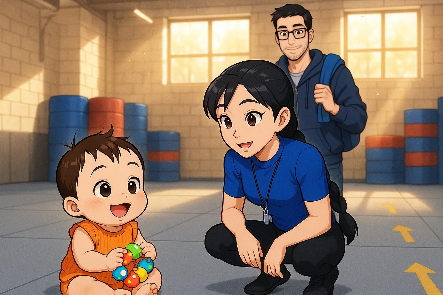 Tiny Taps and Tumble Tracks: Alice’s MMA Day cover illustration