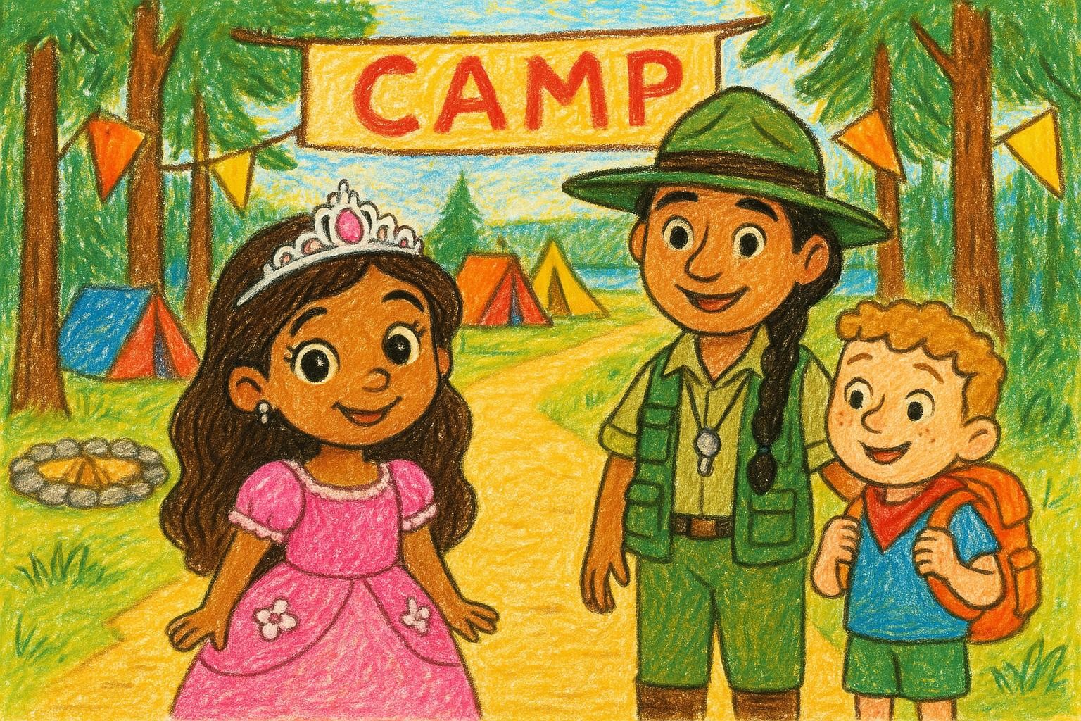 Campfire Crowns and the Trail Map Turnaround cover illustration