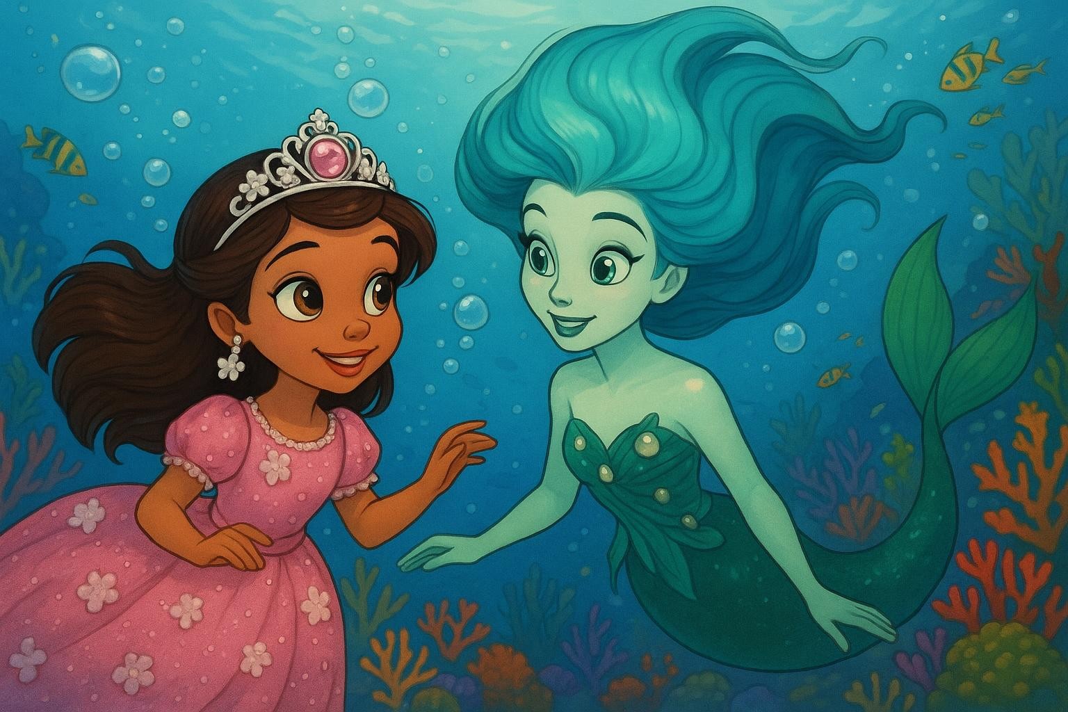 Sofia and the Magical Mermaid Rescue cover illustration