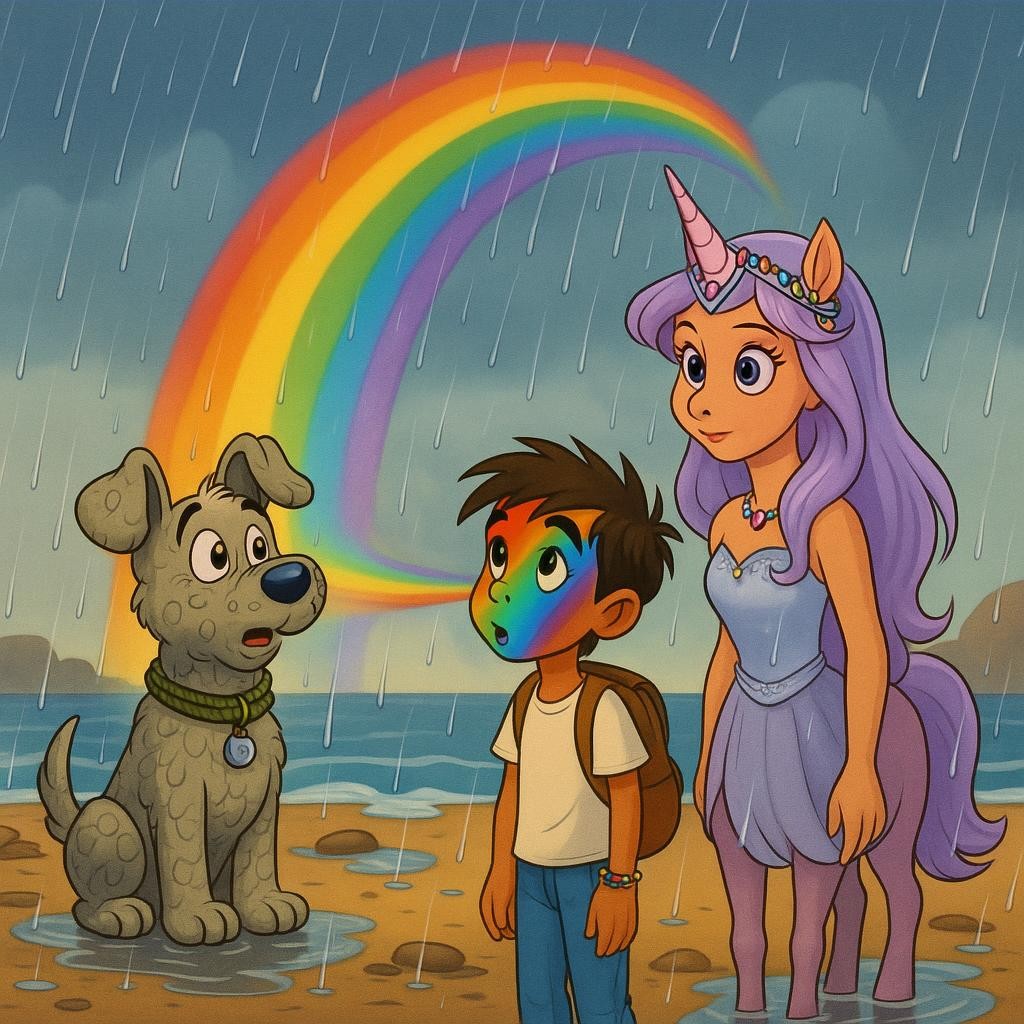 The Rainbow-Faced Quest cover illustration