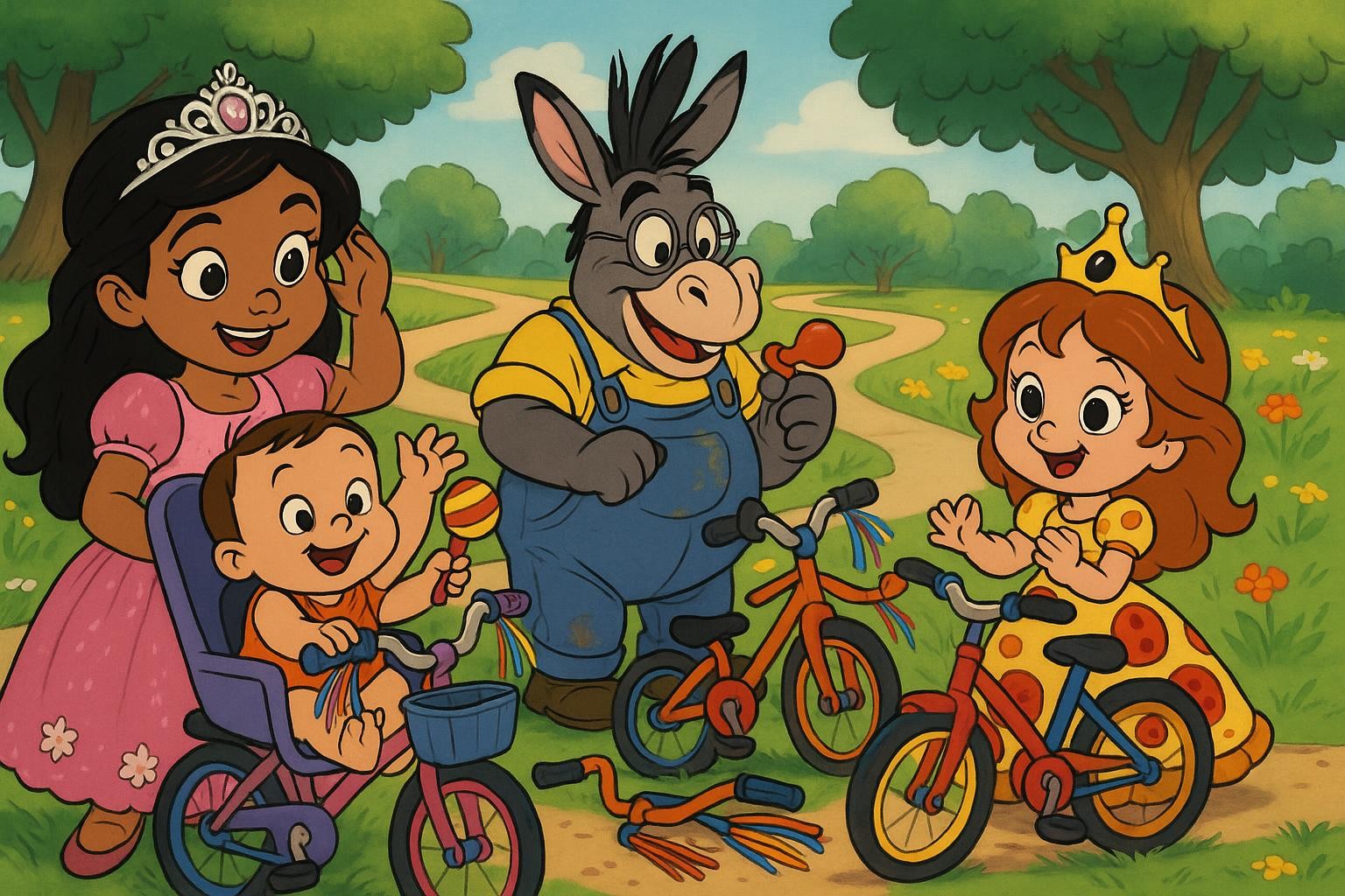 Bumpy Bikes and Giggly Gears cover illustration