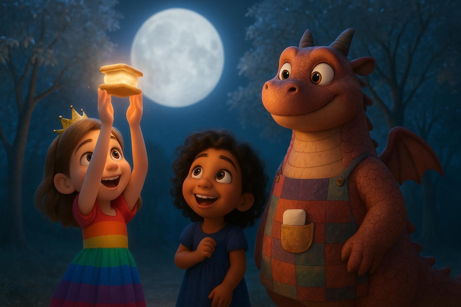 The Glowing S'more and the Leaf-Roof Grove cover illustration