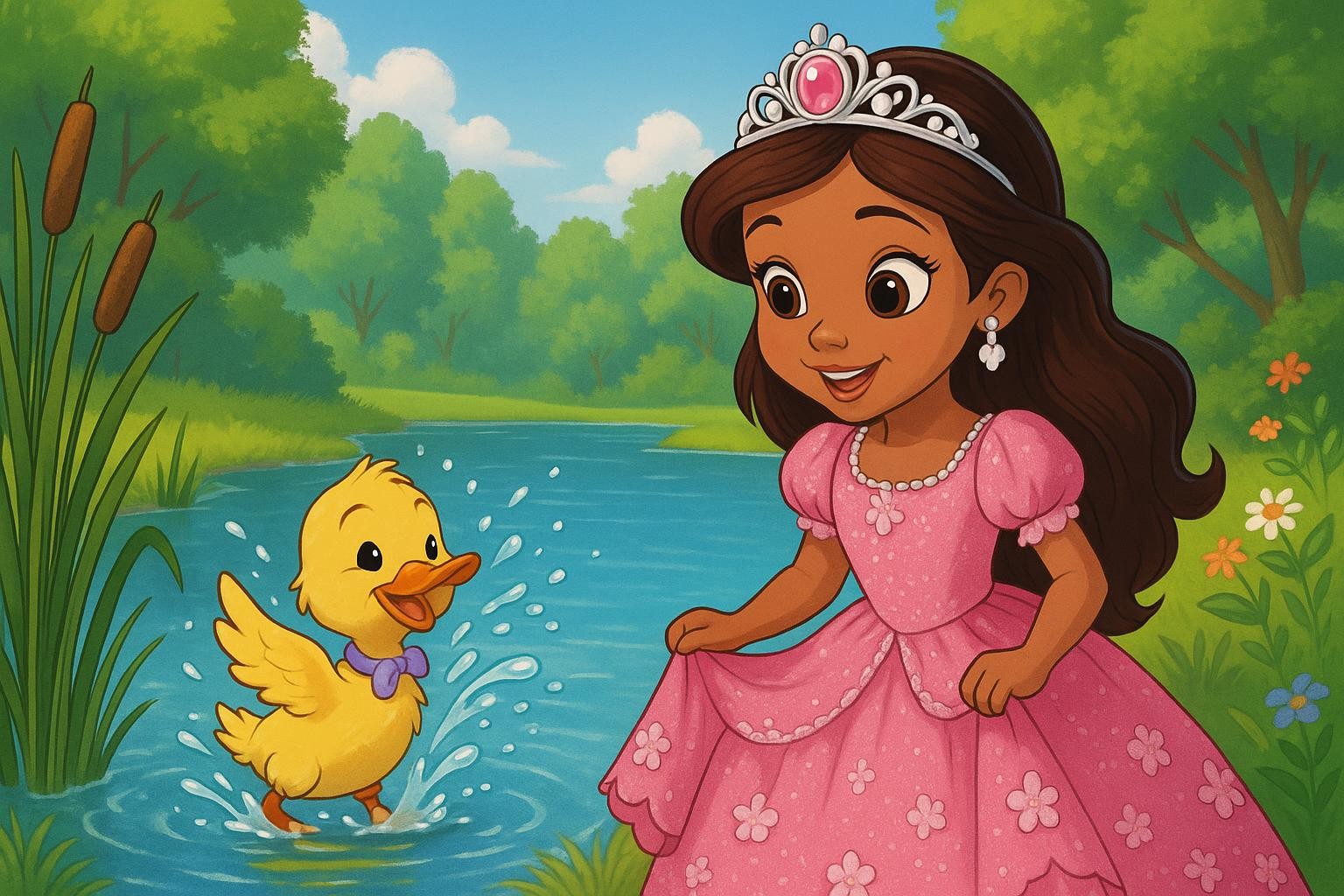 Sofia Splashes and Swims! cover illustration