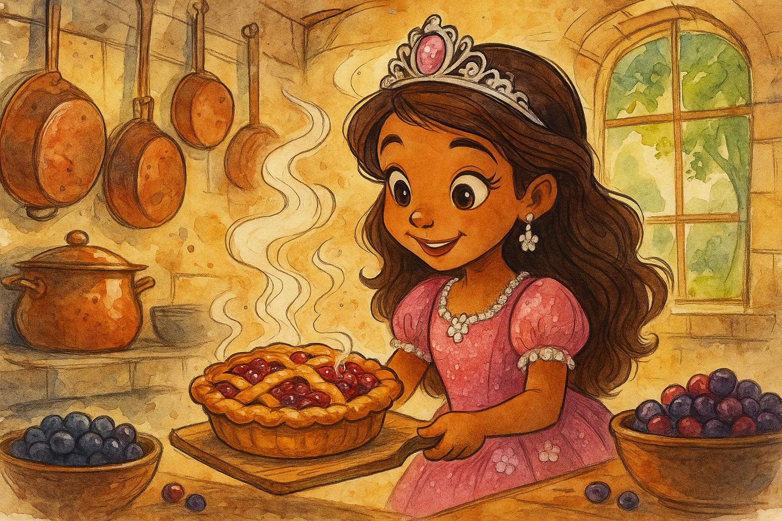 Princess Pie and the Cinnamon Trail cover illustration