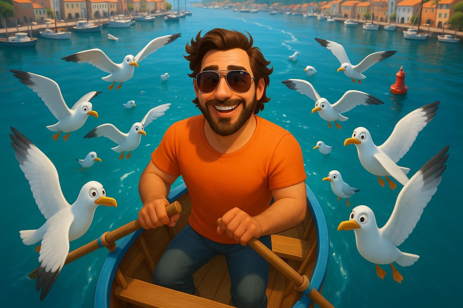 The Blue-Ribbon Silly Seagull Sprint cover illustration